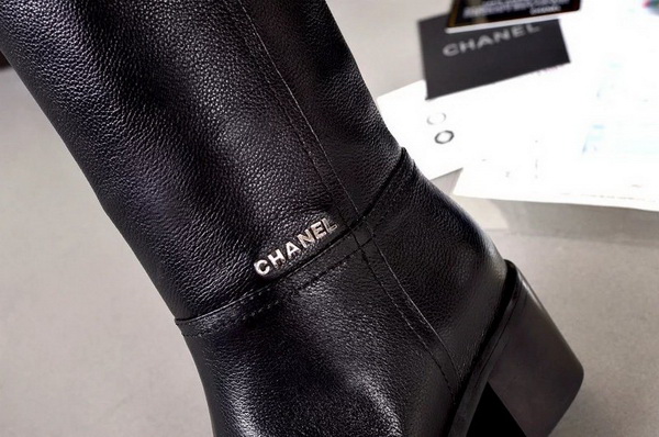 CHANEL Knee-high boots Lined with fur Women--016